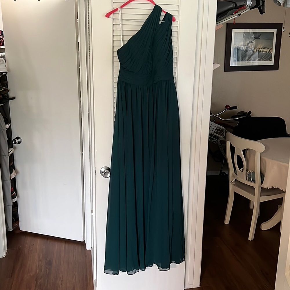 Azazie one shoulder bridesmaid dress
